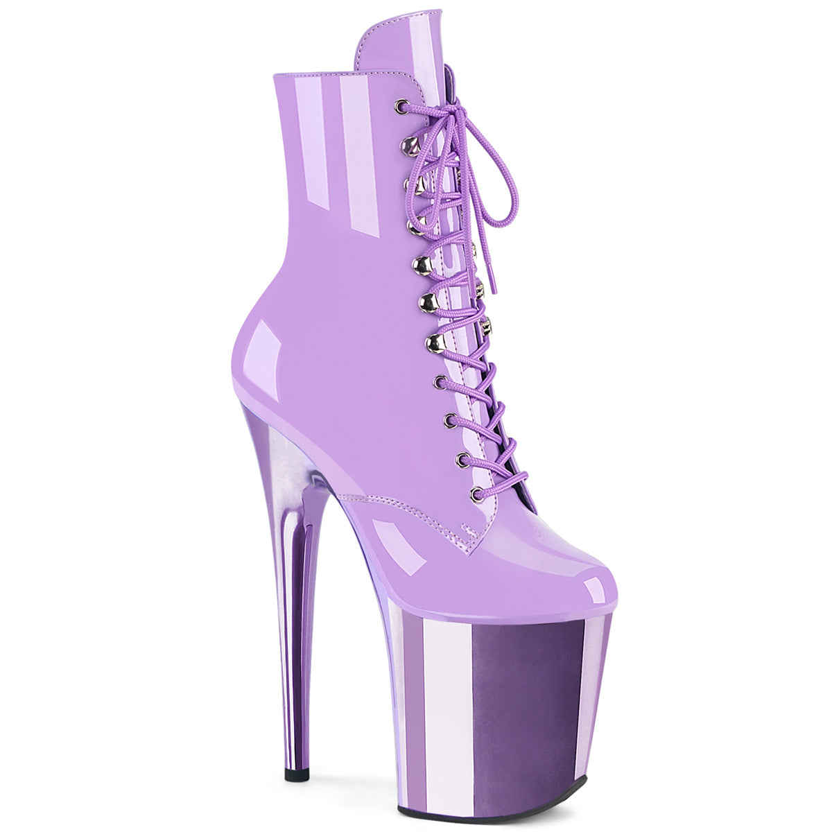 Pleaser Flamingo-1020-1 Lace-Up Front Ankle Boot