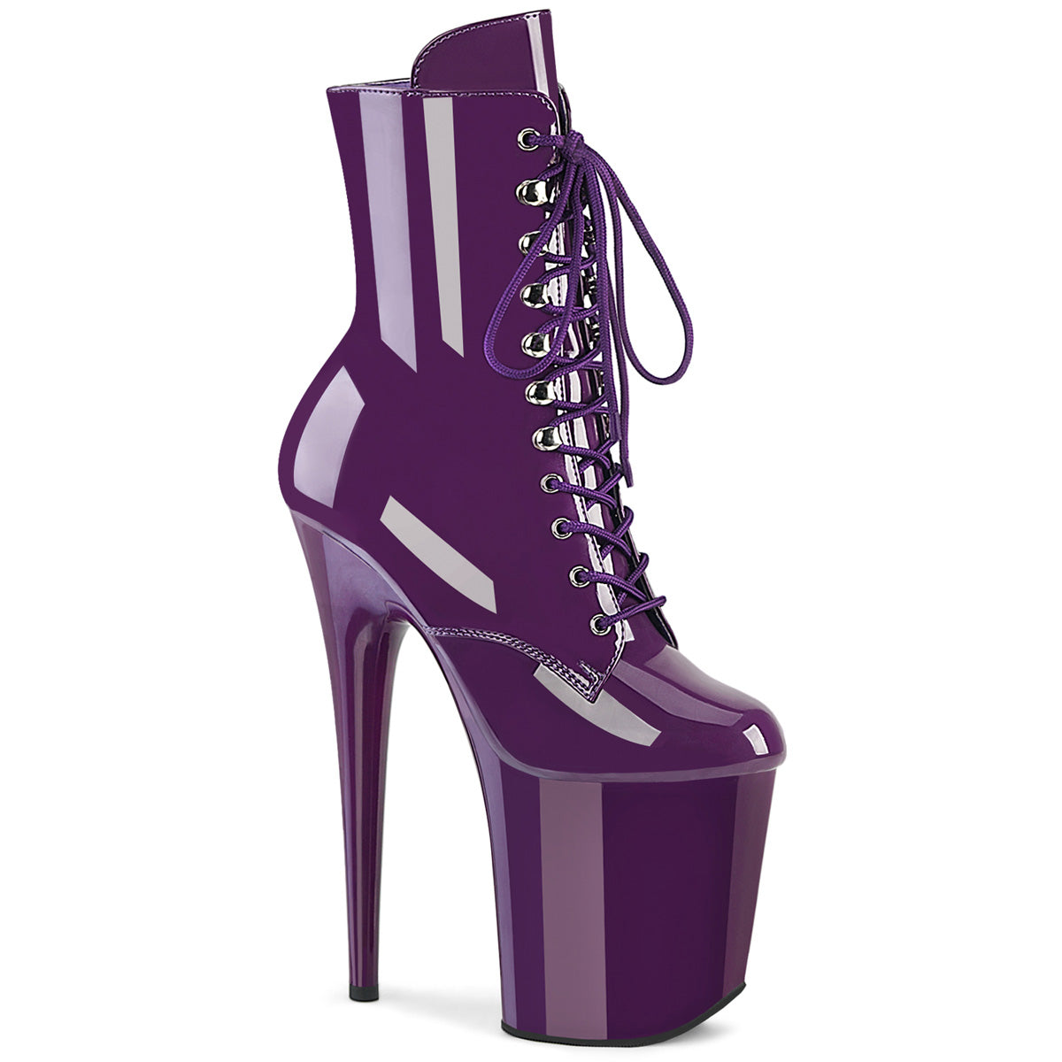 Pleaser Flamingo-1020 Lace Up Ankle Boot