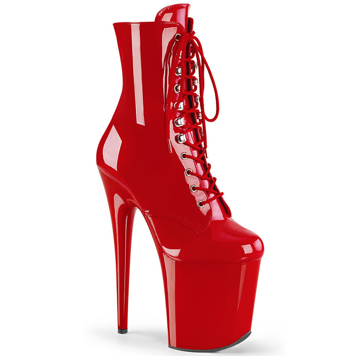 Pleaser Flamingo-1020 Lace Up Ankle Boot