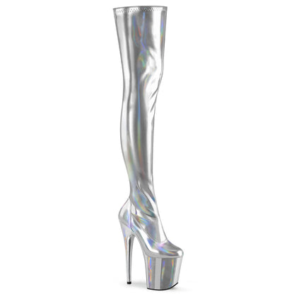 Pleaser Flamingo-3000HWR Stretch Thigh High Boot