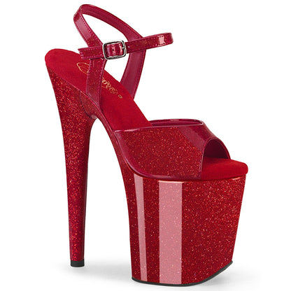 Pleaser Flamingo-809GP Glittery Ankle Strap Sandal