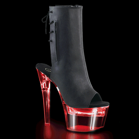 Pleaser Boot Flashdance-1018-7 Chargeable Ankle Boot