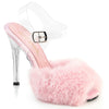 Pleaser GALA-08FUR Fluffy Faux Sandal