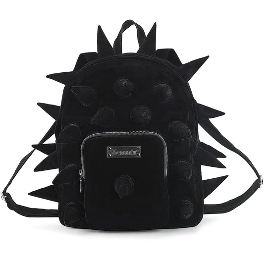 Demonia HB-113 Velvet Soft Cone Spiked Mini Backpack