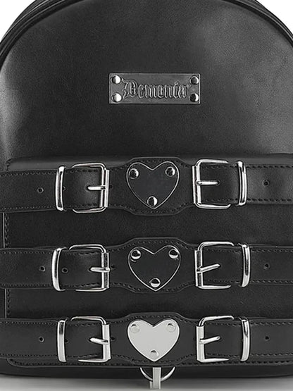 Demonia HB-675 Mini Bachpack W/Heart Shaped Metal Plates