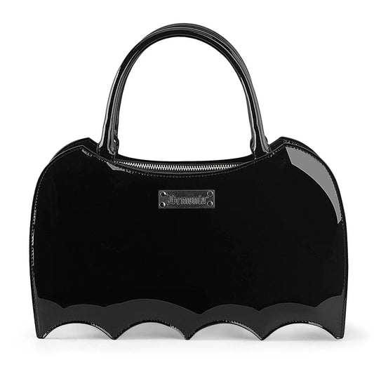 Demonia HB-115 Patent Bat Shaped Handbag