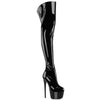 Pleaser Jubilant-3006 Platform Stretch Thigh High Boot