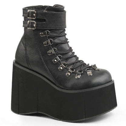 Demonia Kera-21 Faux Lace Up Ankle Boot