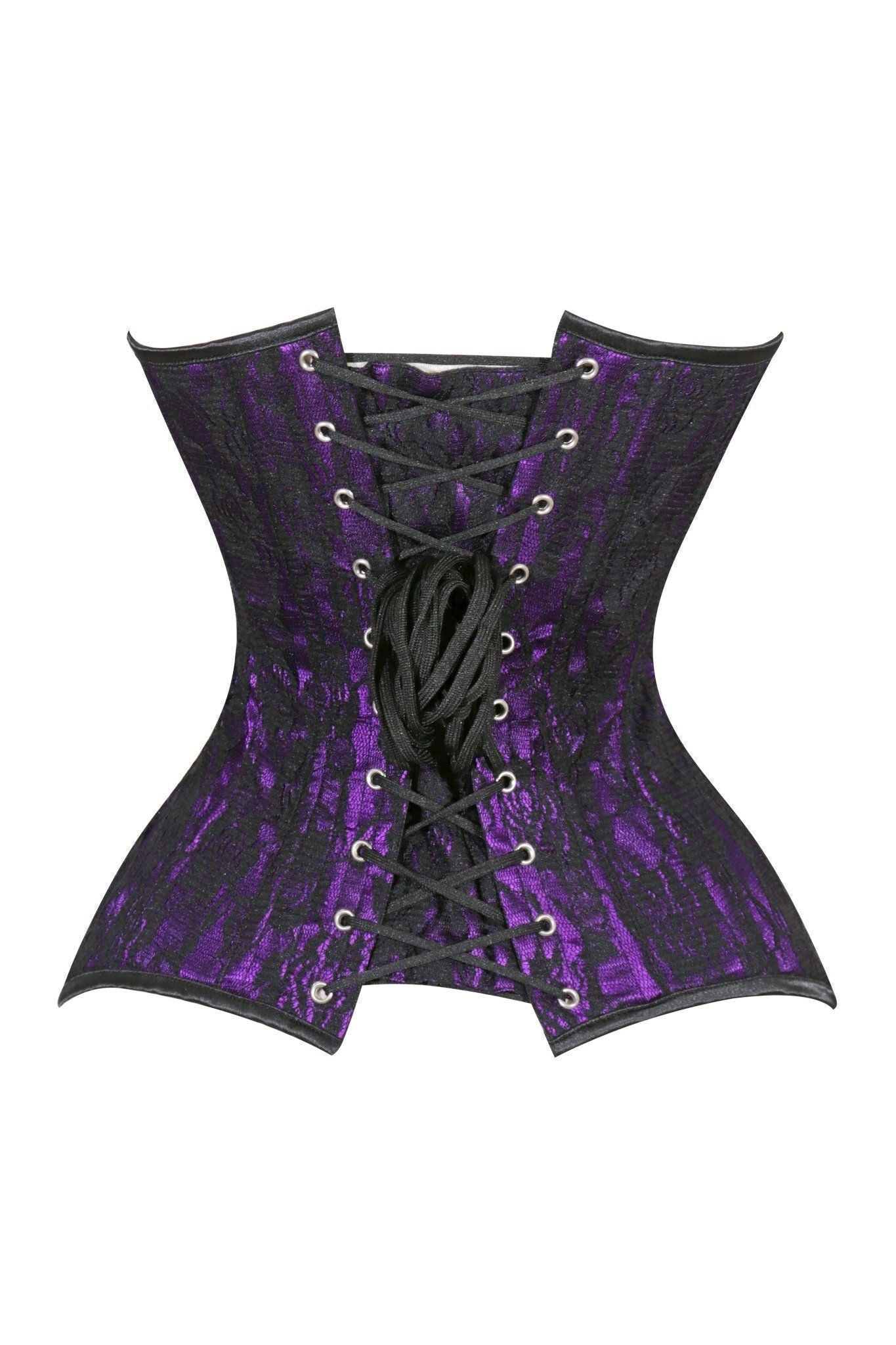 Daisy Lace Overbust Corset Sweetheart Neckline Busk Closure
