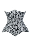 Lavish Snake Skin Print Underbust Corset Sweetheart Neckline Busk Closure - Daisy Corsets