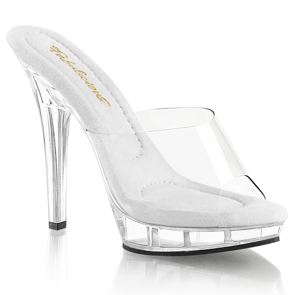 Pleaser Lip-101 Stiletto Heel Platform Slide