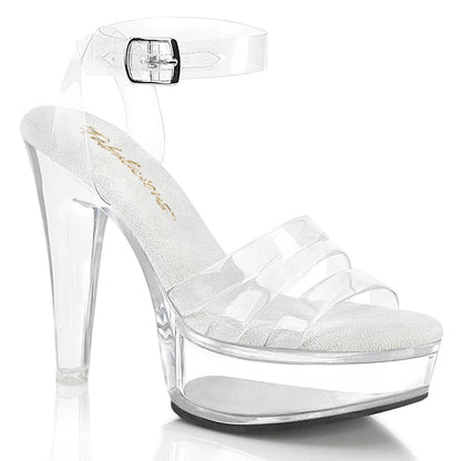 Pleaser Martini-505 Triple Jelly Band Ankle Strap Sandal