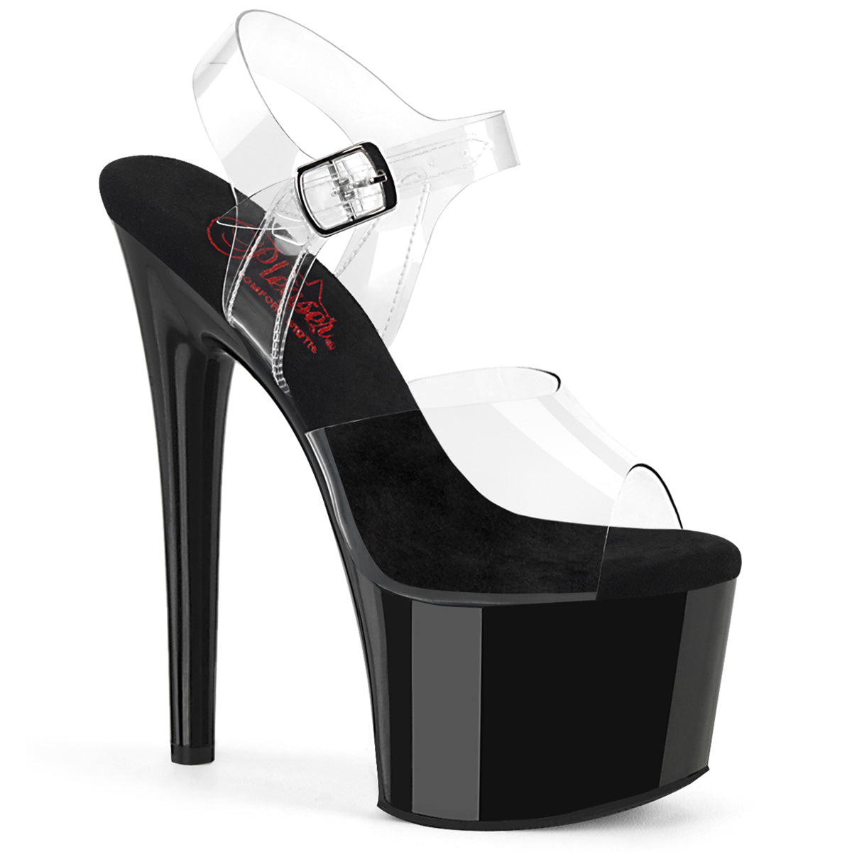 Pleaser Passion-708 Comfort Width Ankle Strap Sandal