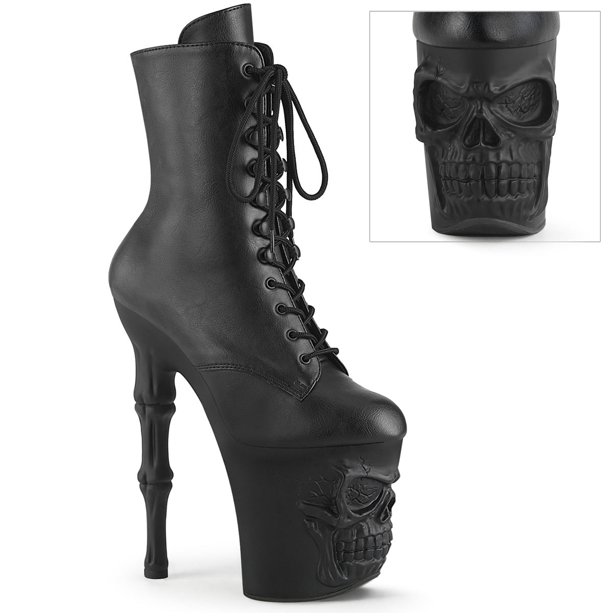 Pleaser Rapture-1020 Lace-Up Front Ankle Boot