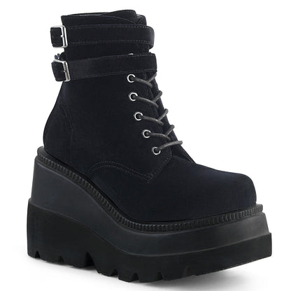 Demonia Shaker-52 Wedge Platform Ankle Boot