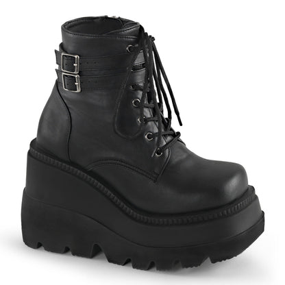 Demonia Shaker-52 Wedge Platform Ankle Boot