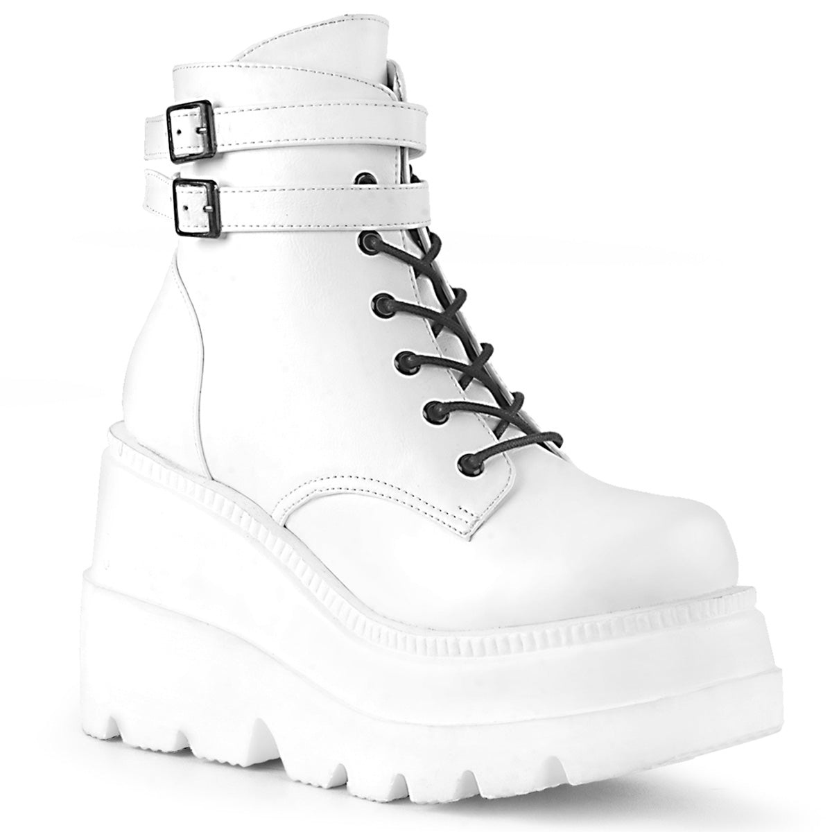 Demonia Shaker-52 Wedge Platform Ankle Boot