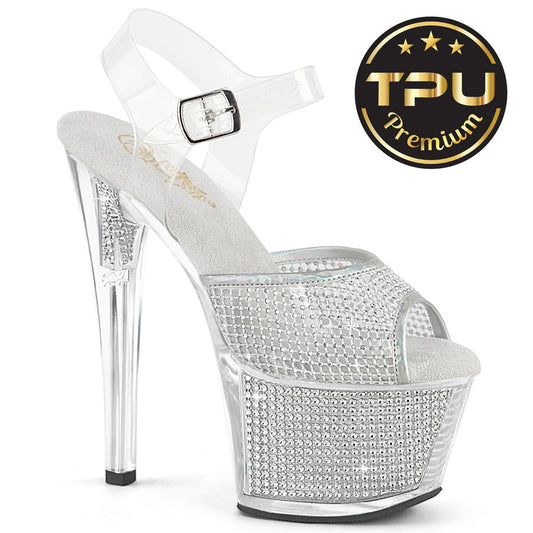 Pleaser Sky-308PREM-RSNT-2 Ankle Strap Sandal W/RS Platform