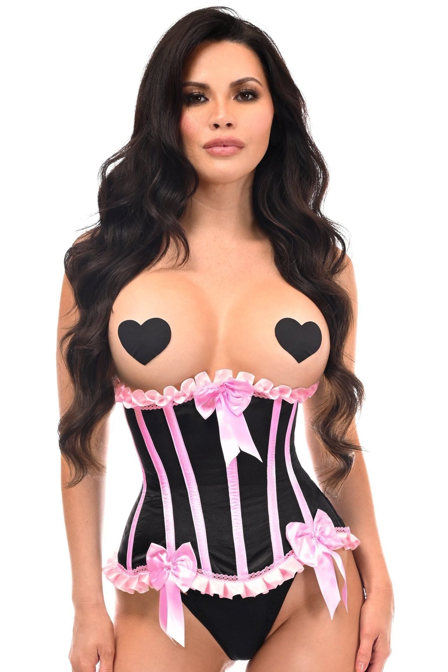 Daisy Steel Boned Burlesque Underbust Corset Waist Cincher