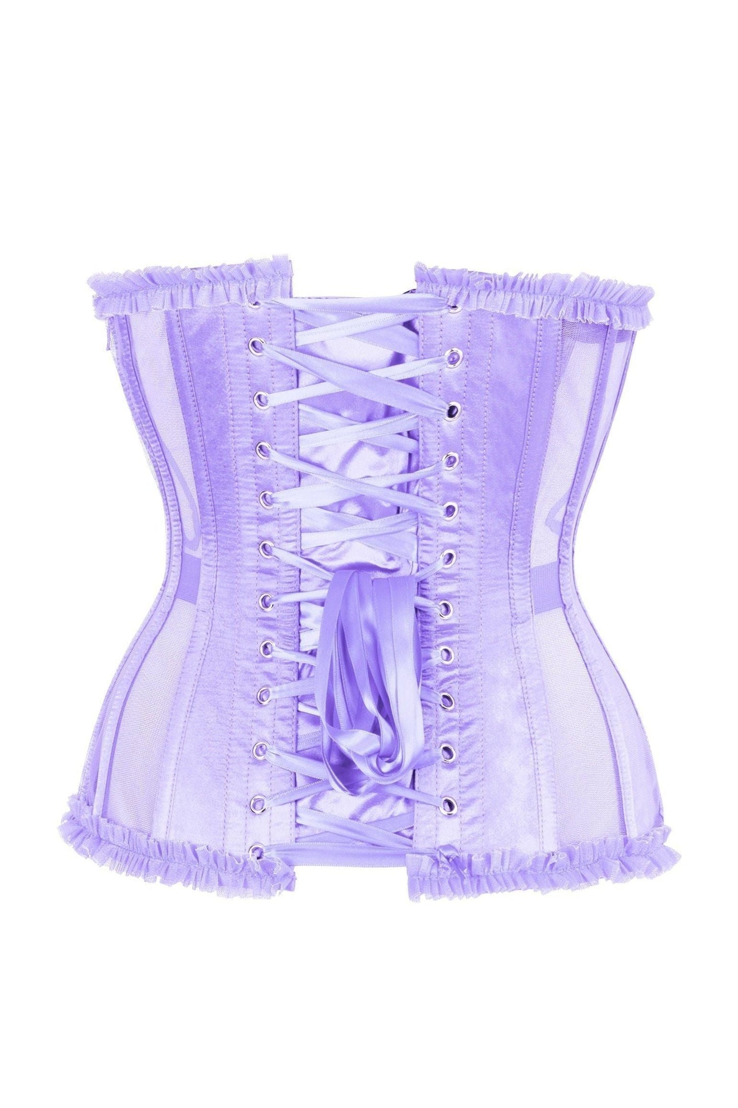 Daisy Steel Boned Mesh Underwire Burlesque Underbust Corset Cincher