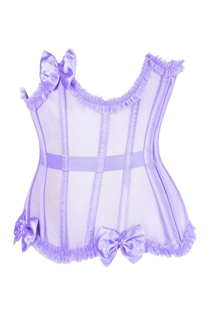 Daisy Steel Boned Mesh Underwire Burlesque Underbust Corset Cincher
