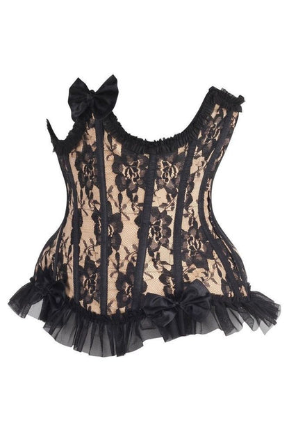 Daisy Steel Boned Lace Underwire Burlesque Underbust Corset Cincher