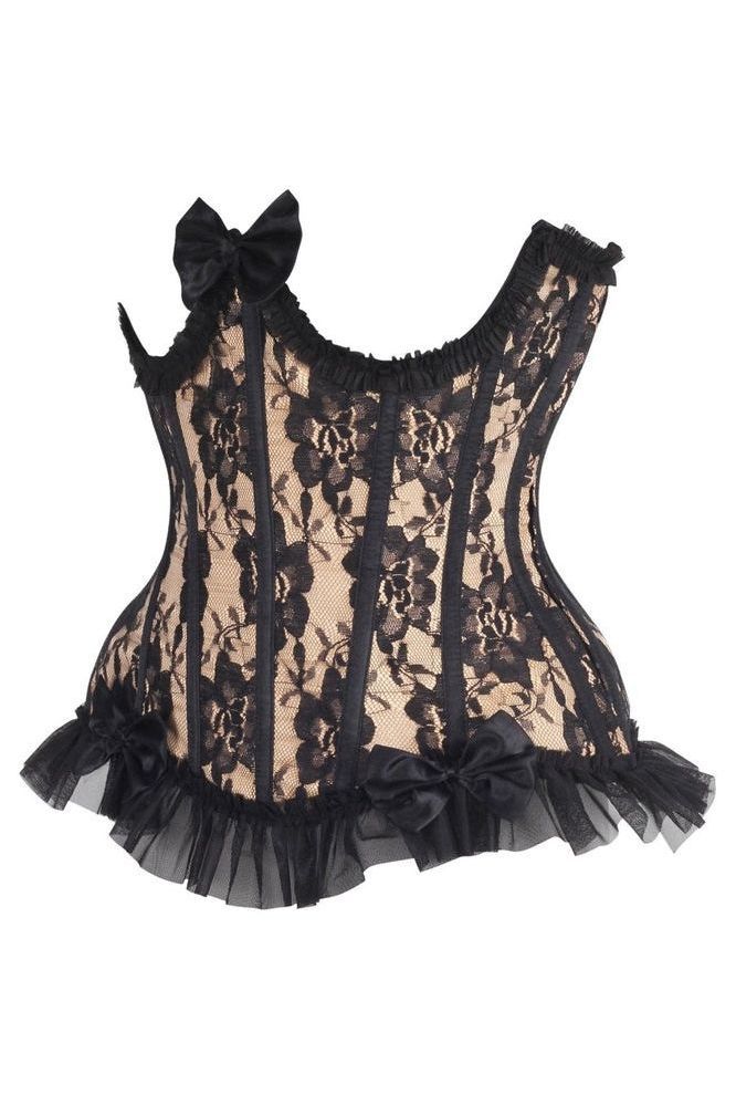 Daisy Steel Boned Lace Underwire Burlesque Underbust Corset Cincher