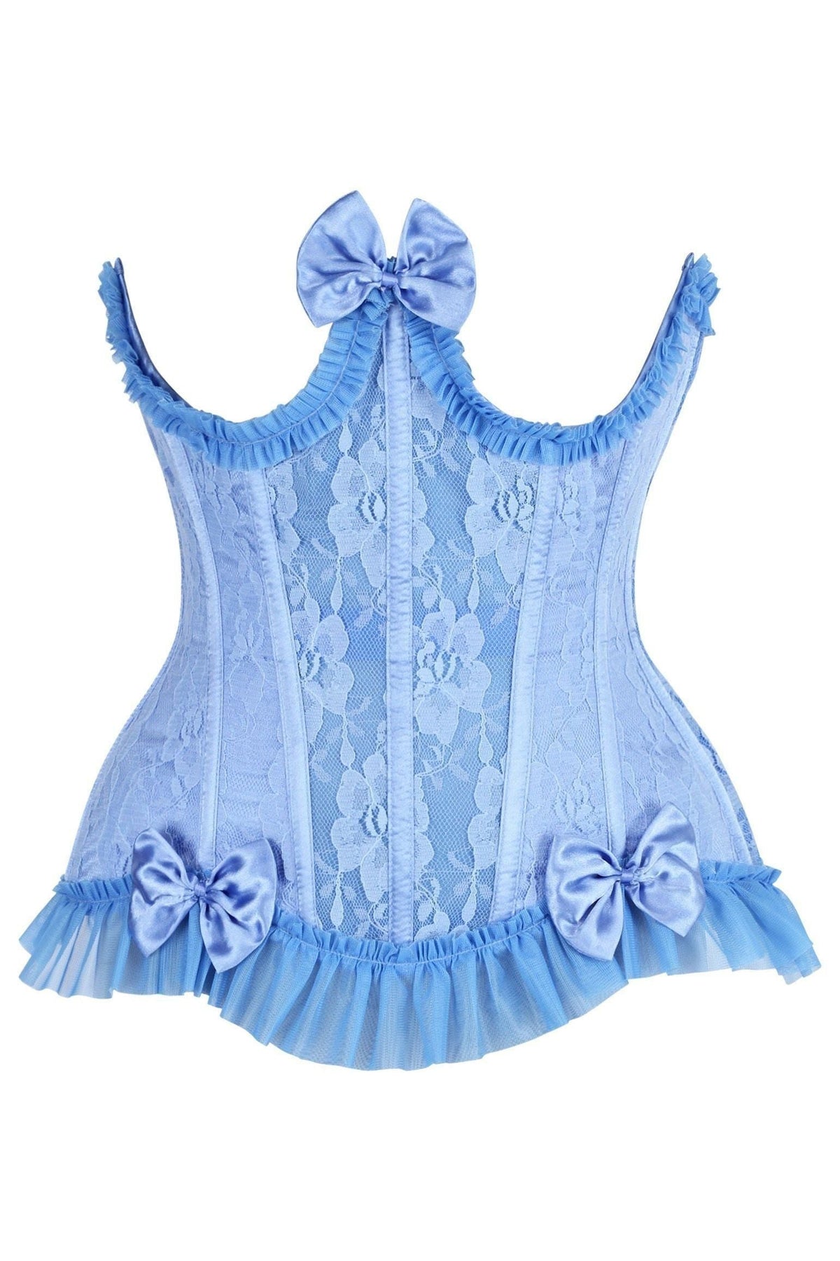 Daisy Steel Boned Lace Underwire Burlesque Underbust Corset Cincher