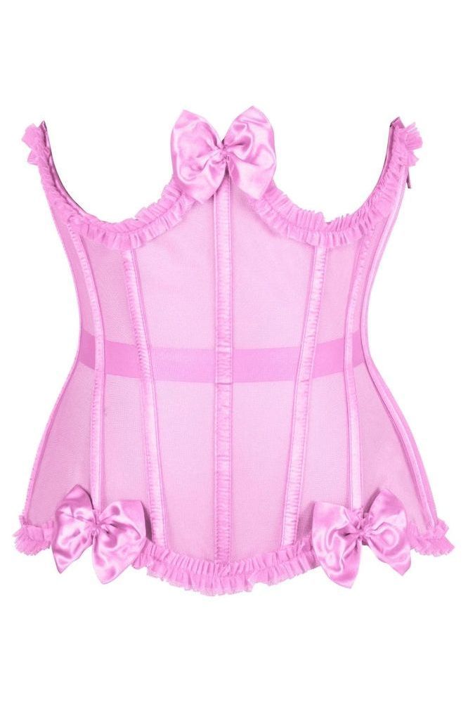 Daisy Steel Boned Mesh Underwire Burlesque Underbust Corset Cincher