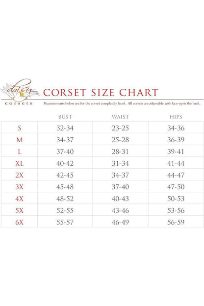 Top Drawer Steel Boned Red Brocade & Taffeta Corset Dress - Daisy Corsets