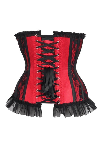 Daisy Steel Boned Lace Underwire Burlesque Underbust Corset Cincher