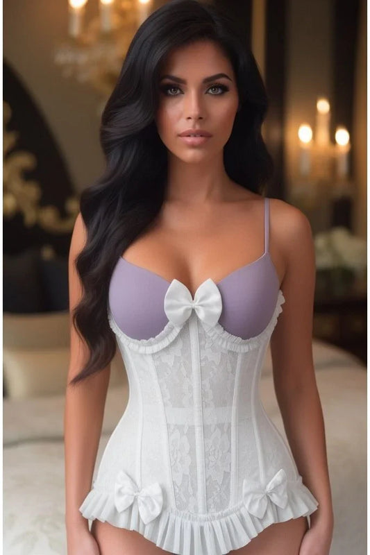 Daisy Lace Underwire Burlesque Underbust Corset Cincher