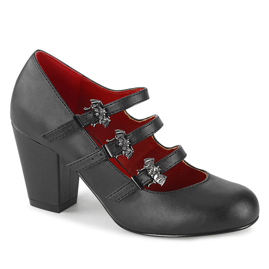 Demonia Vivika-38  Maryjane w/ Triple Bat Buckle Straps